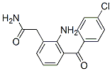2-アミノ-3-(4-クロロベンゾイル)ベンゼンアセトアミド 化学構造式