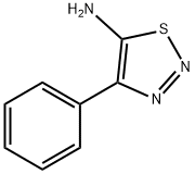 4-フェニル-1,2,3-チアジアゾール-5-アミン 化学構造式
