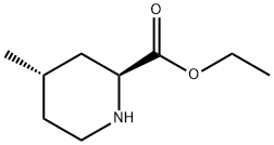 (2S-trans)-4-Methyl-2-piperidinecarboxylic Acid Ethyl Ester Structure