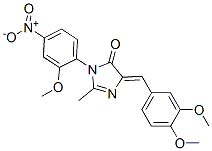 (5Z)-5-[(3,4-dimethoxyphenyl)methylidene]-3-(2-methoxy-4-nitro-phenyl) -2-methyl-imidazol-4-one|