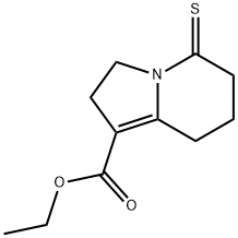 1-Indolizinecarboxylic  acid,  2,3,5,6,7,8-hexahydro-5-thioxo-,  ethyl  ester|