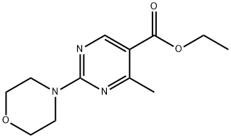 ETHYL 4-METHYL-2-MORPHOLINOPYRIMIDINE-5-CARBOXYLATE Structure