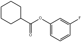 Cyclohexanecarboxylic acid, 3-fluorophenyl ester Structure