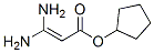 2-Propenoicacid,3,3-diamino-,cyclopentylester(9CI) Structure