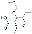 Benzoic acid, 3-ethyl-2-(methoxymethoxy)-6-methyl- (9CI) Structure