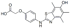 Acetic  acid,  [4-[(6-hydroxy-4,5,7-trimethyl-2-benzothiazolyl)amino]phenoxy]-  (9CI)|