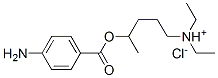 4-(4-aminobenzoyl)oxypentyl-diethyl-azanium chloride 结构式