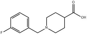 1-(3-FLUOROBENZYL)PIPERIDINE-4-CARBOXYLIC ACID Structure