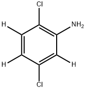 2,5‐ジクロロアニリン‐3,4,6‐D3 化学構造式
