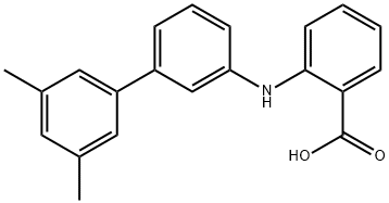 2-[(3′,5′-ジメチルビフェニル-3-イル)アミノ]安息香酸 化学構造式