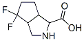Cyclopenta[c]pyrrole-1-carboxylic acid, 4,4-difluorooctahydro- (9CI) Structure