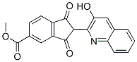 methyl 2,3-dihydro-2-(3-hydroxy-2-quinolyl)-1,3-dioxo-1H-indene-5-carboxylate Struktur
