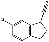 6-CHLORO-2,3-DIHYDRO-1H-INDENE-1-CARBONITRILE Structure