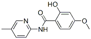 Benzamide, 2-hydroxy-4-methoxy-N-(5-methyl-2-pyridinyl)- (9CI) Structure