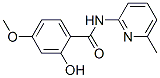 Benzamide, 2-hydroxy-4-methoxy-N-(6-methyl-2-pyridinyl)- (9CI) Structure