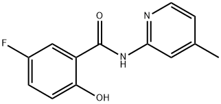 Benzamide, 5-fluoro-2-hydroxy-N-(4-methyl-2-pyridinyl)- (9CI) Struktur