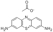 3,7-ジアミノフェノチアジン-5-イウム·アセタート 化学構造式