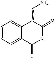 4-(アミノメチレン)-1H-イソクロメン-1,3(4H)-ジオン 化学構造式