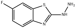 1-(6-フルオロベンゾチアゾール-2-イル)ヒドラジン 化学構造式