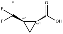 (+/-)-trans-2-(Trifluoromethyl)cyclopropanecarboxylic acid 结构式