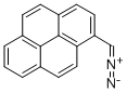 1-(ジアゾメチル)ピレン 化学構造式