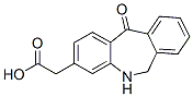 5,6-dihydro-11-oxodibenz(b,e)azepine-3-acetic acid Struktur