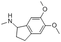 2,3-DIHYDRO-5,6-DIMETHOXY-N-METHYL-1H-INDEN-1-AMINE Structure