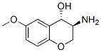 2H-1-Benzopyran-4-ol,3-amino-3,4-dihydro-6-methoxy-,trans-(9CI) Structure
