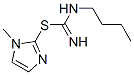 Carbamimidothioic acid, butyl-, 1-methyl-1H-imidazol-2-yl ester (9CI) Struktur