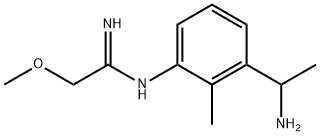 Ethanimidamide, N-[3-(1-aminoethyl)-2-methylphenyl]-2-methoxy- (9CI) Structure