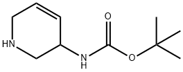 Carbamic acid, (1,2,3,6-tetrahydro-3-pyridinyl)-, 1,1-dimethylethyl ester (9CI) Struktur