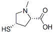 L-Proline, 4-mercapto-1-methyl-, (4S)- (9CI) Struktur