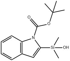 N-Boc-2-indolyldimethylsilanol, 95% Structure