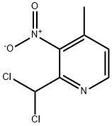 Pyridine, 2-(dichloromethyl)-4-methyl-3-nitro- (9CI) Structure