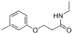 Propanamide, N-ethyl-3-(3-methylphenoxy)- (9CI) Structure