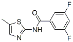 Benzamide, 3,5-difluoro-N-(5-methyl-2-thiazolyl)- (9CI) 结构式