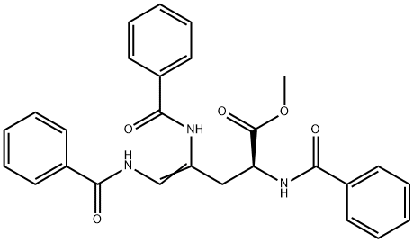 (S)-2,4,5-Tris(benzoylamino)-4-pentenoic Acid Methyl Ester Structure