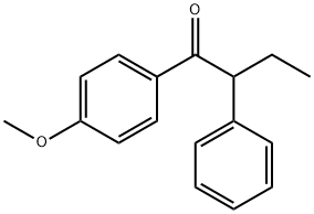 1-(4-Methoxyphenyl)-2-phenylbutan-1-one Struktur