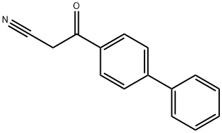 3-[1,1'-biphenyl]-4-yl-3-oxopropanenitrile 化学構造式