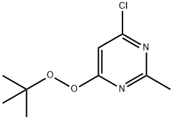 4-tert-Butylperoxy-6-chloro-2-methyl-pyrimidine Structure