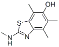 6-Benzothiazolol,  4,5,7-trimethyl-2-(methylamino)- Structure