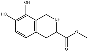 3-Isoquinolinecarboxylic acid, 1,2,3,4-tetrahydro-7,8-dihydroxy-, methyl ester (9CI) Structure