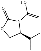 2-Oxazolidinone, 3-(1-hydroxyethenyl)-4-(1-methylethyl)-, (S)- (9CI) Structure