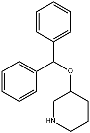 3-(二苯基甲氧基)哌啶, 78503-38-5, 结构式