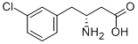 (R)-3-AMINO-4-(3-CHLOROPHENYL)BUTANOIC ACID Structure