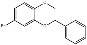 2-(ベンジルオキシ)-4-ブロモ-1-メトキシベンゼン 化学構造式