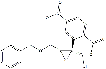 (2S,3R)-(-)-3-(BENZYLOXYMETHYL)OXIRANE-2-METHANOL 4-NITROBENZOIC ACID ESTER Struktur