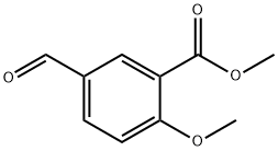 5-ホルミル-2-メトキシ安息香酸メチル 化学構造式