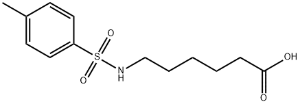 6-[[(4-メチルフェニル)スルホニル]アミノ]ヘキサン酸 化学構造式