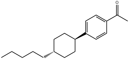 4'-(TRANS-4-N-PENTYLCYCLOHEXYL)ACETOPHENONE Structure